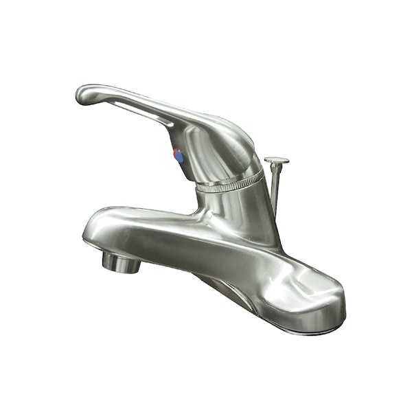4" Centerset Bathroom Faucet, Brushed Nickel